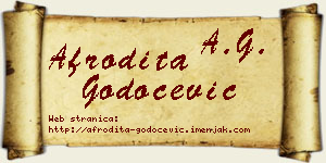 Afrodita Godočević vizit kartica